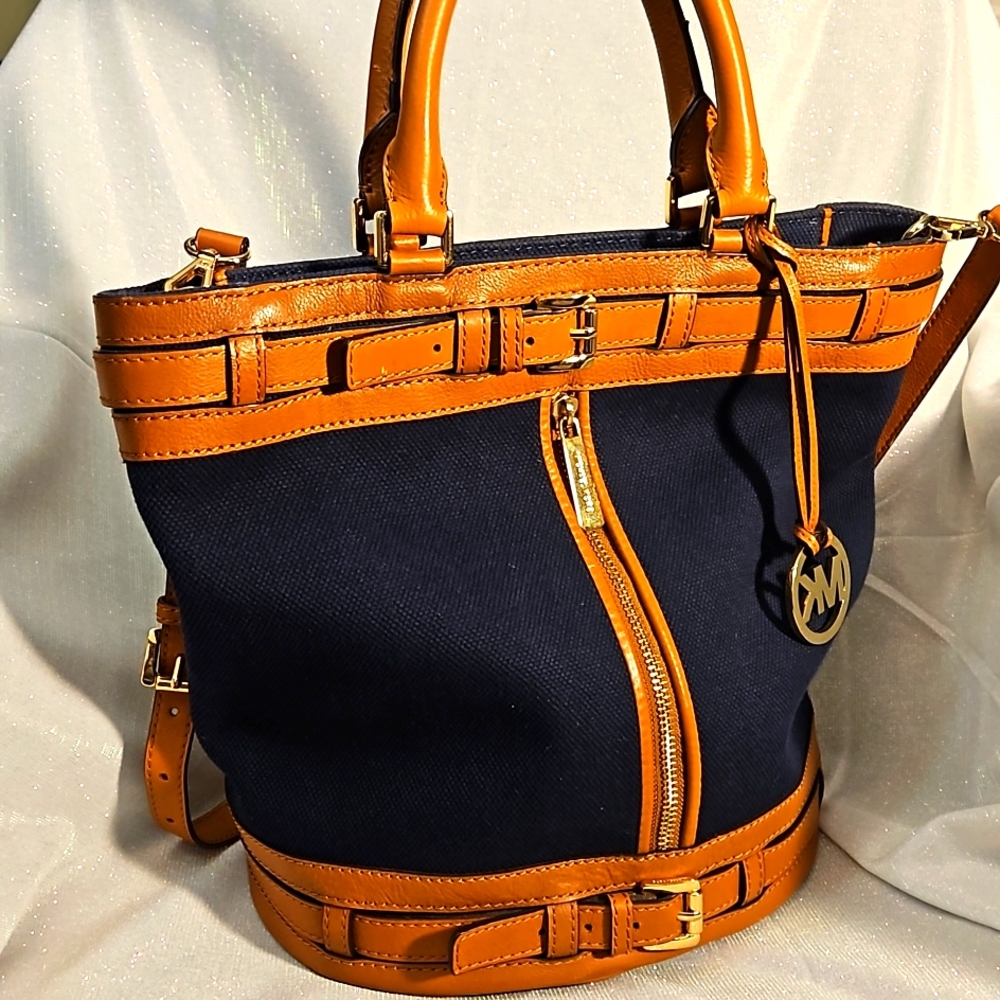 Vintage MK Kingsbury Bucket Tote.